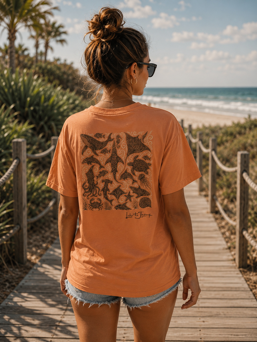 Burnt Orange - Back Modelled