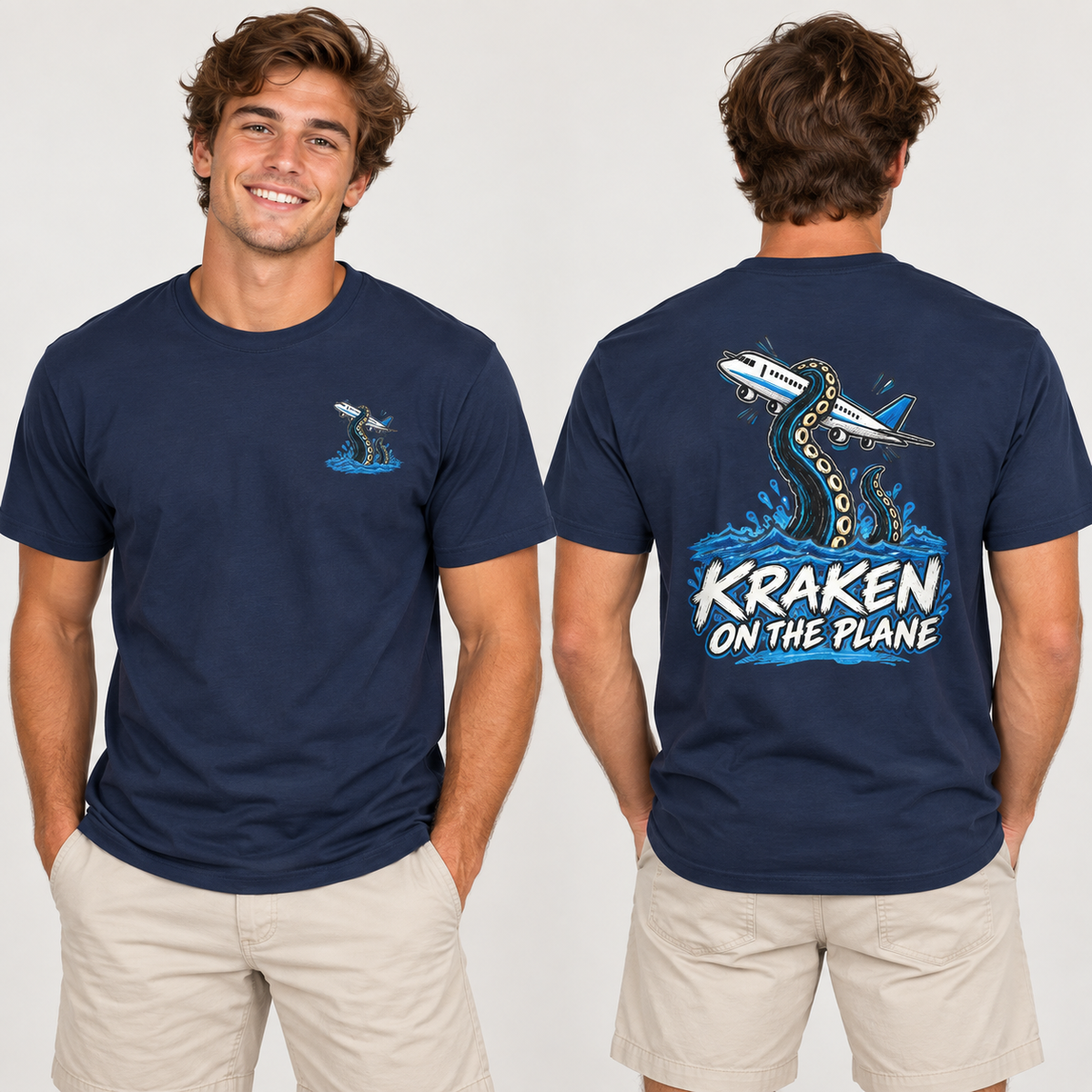 Navy - Front & Back Model
