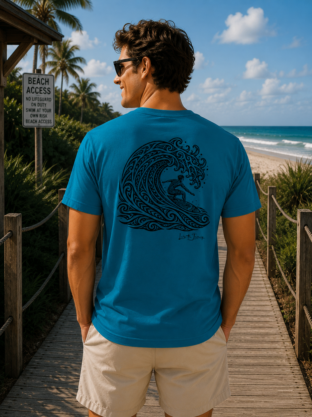 Deep Teal - Back Modelled