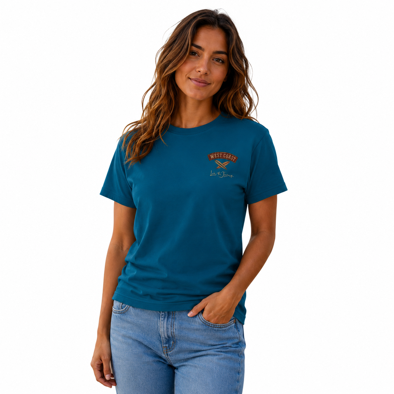 Deep Teal - Front - Model