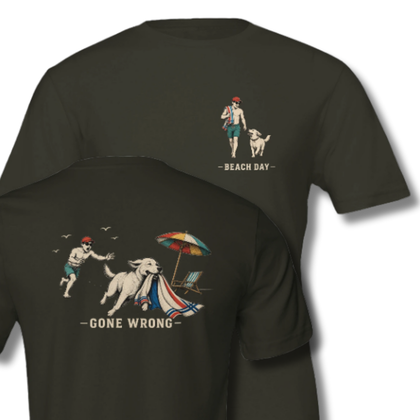 Dark Olive Front & Back