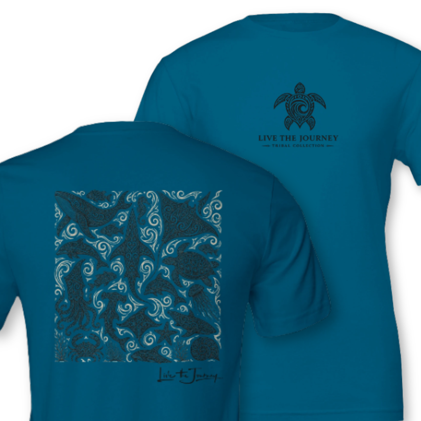 Deep Teal - Front & Back
